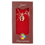Martisor Pandantiv, Jolie, Drag de Primavara, Model Portcoava Buburuza, Rosu/Negru