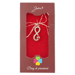 Martisor Pandantiv, Jolie, Drag de Primavara, Model Infinit / Buburuza, Rosu/Negru