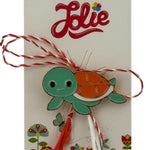 Martisor pentru copii, Jolie, Material Metal, Ambalaj Carton cu Design, Dimensiune Brosa Aproximativ 2x2 cm,