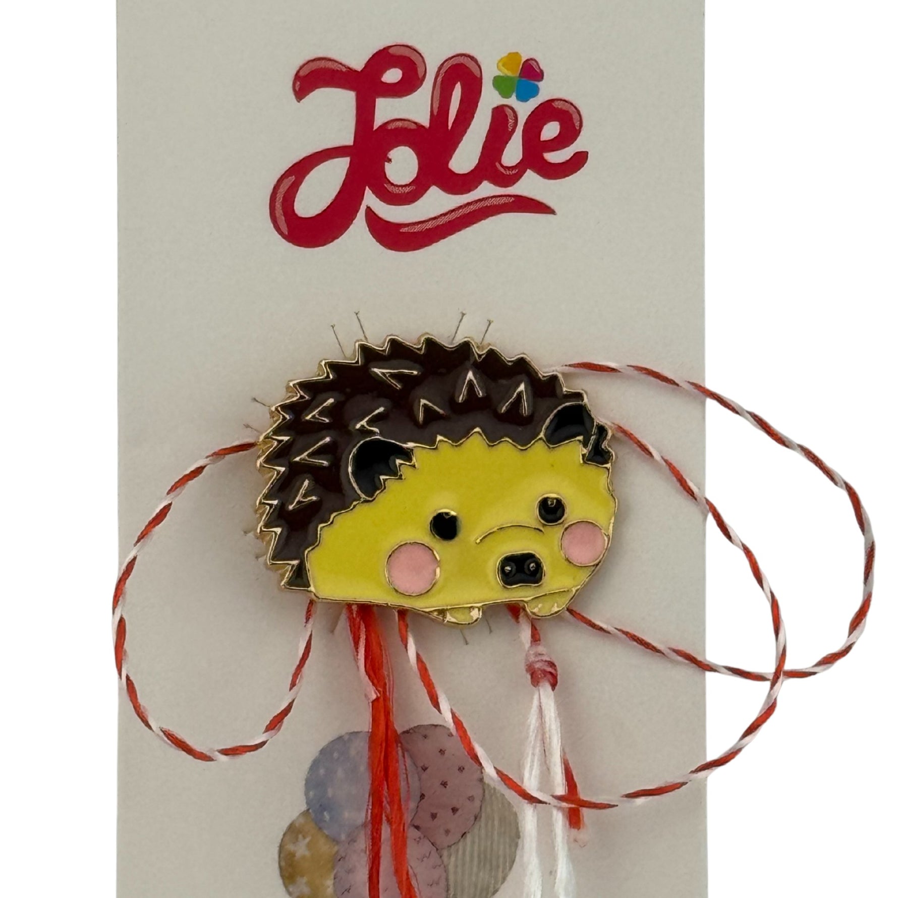 Martisor pentru copii, Jolie, Material Metal, Ambalaj Carton cu Design, Dimensiune Brosa Aproximativ 2x2 cm,