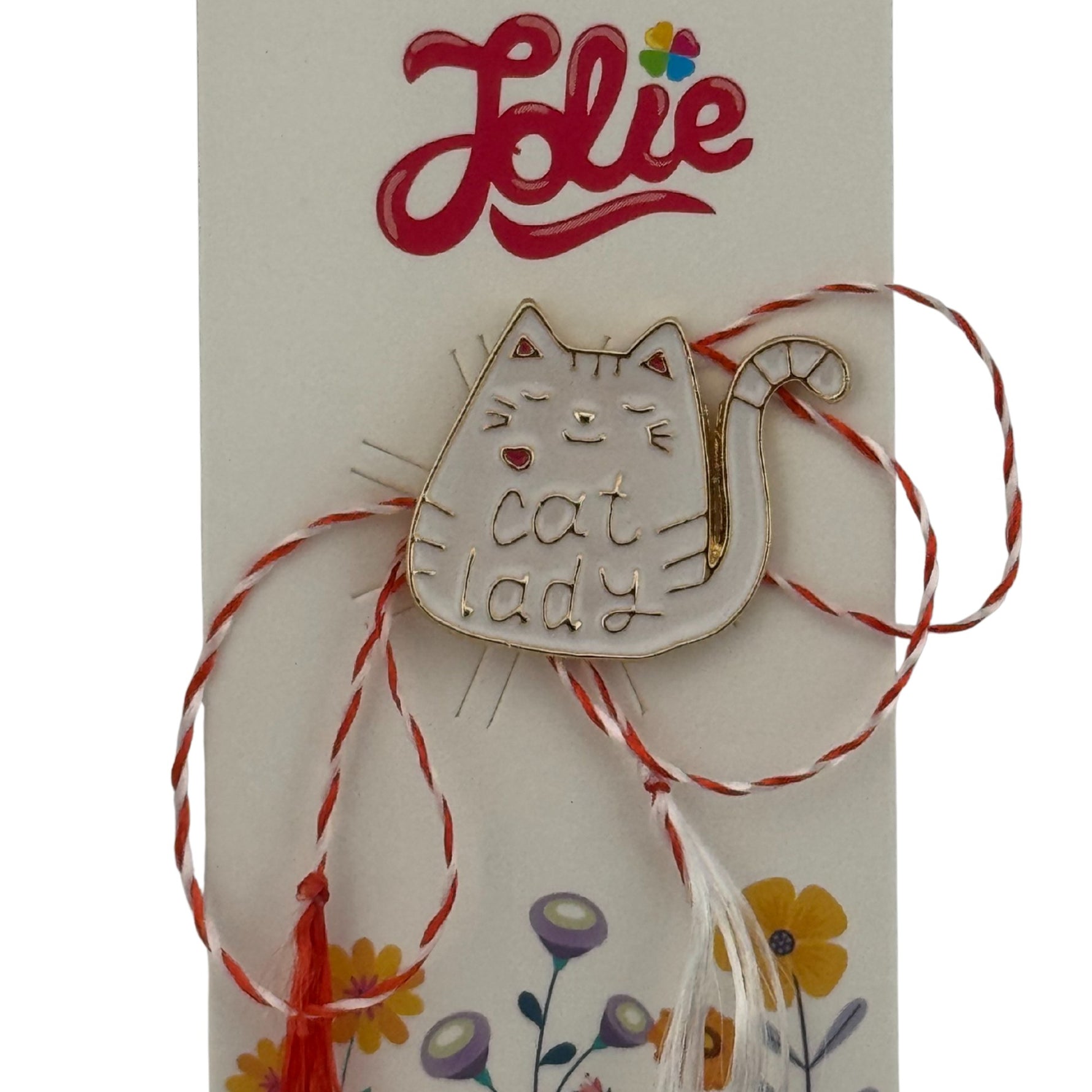 Martisor pentru copii, Jolie, Material Metal, Ambalaj Carton cu Design, Dimensiune Brosa Aproximativ 2x2 cm,