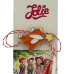 Martisor pentru copii, Jolie, Material Metal, Ambalaj Carton cu Design, Dimensiune Brosa Aproximativ 2x2 cm,