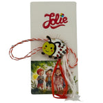 Martisor pentru copii, Jolie, Material Metal, Ambalaj Carton cu Design, Dimensiune Brosa Aproximativ 2x2 cm, Model