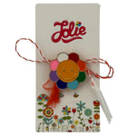 Martisor pentru copii, Jolie, Material Metal, Ambalaj Carton cu Design, Dimensiune Brosa Aproximativ 2x2 cm,