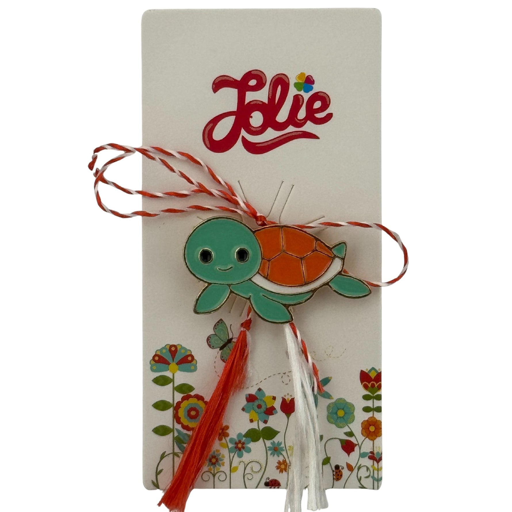 Martisor pentru copii, Jolie, Material Metal, Ambalaj Carton cu Design, Dimensiune Brosa Aproximativ 2x2 cm,