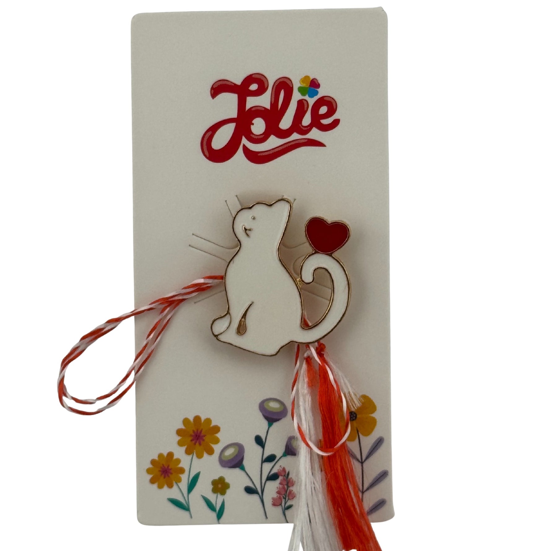 Martisor pentru copii, Jolie, Material Metal, Ambalaj Carton cu Design, Dimensiune Brosa Aproximativ 2x2 cm,