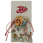 Martisor pentru copii, Jolie, Material Metal, Ambalaj Carton cu Design, Dimensiune Brosa Aproximativ 2x2 cm,