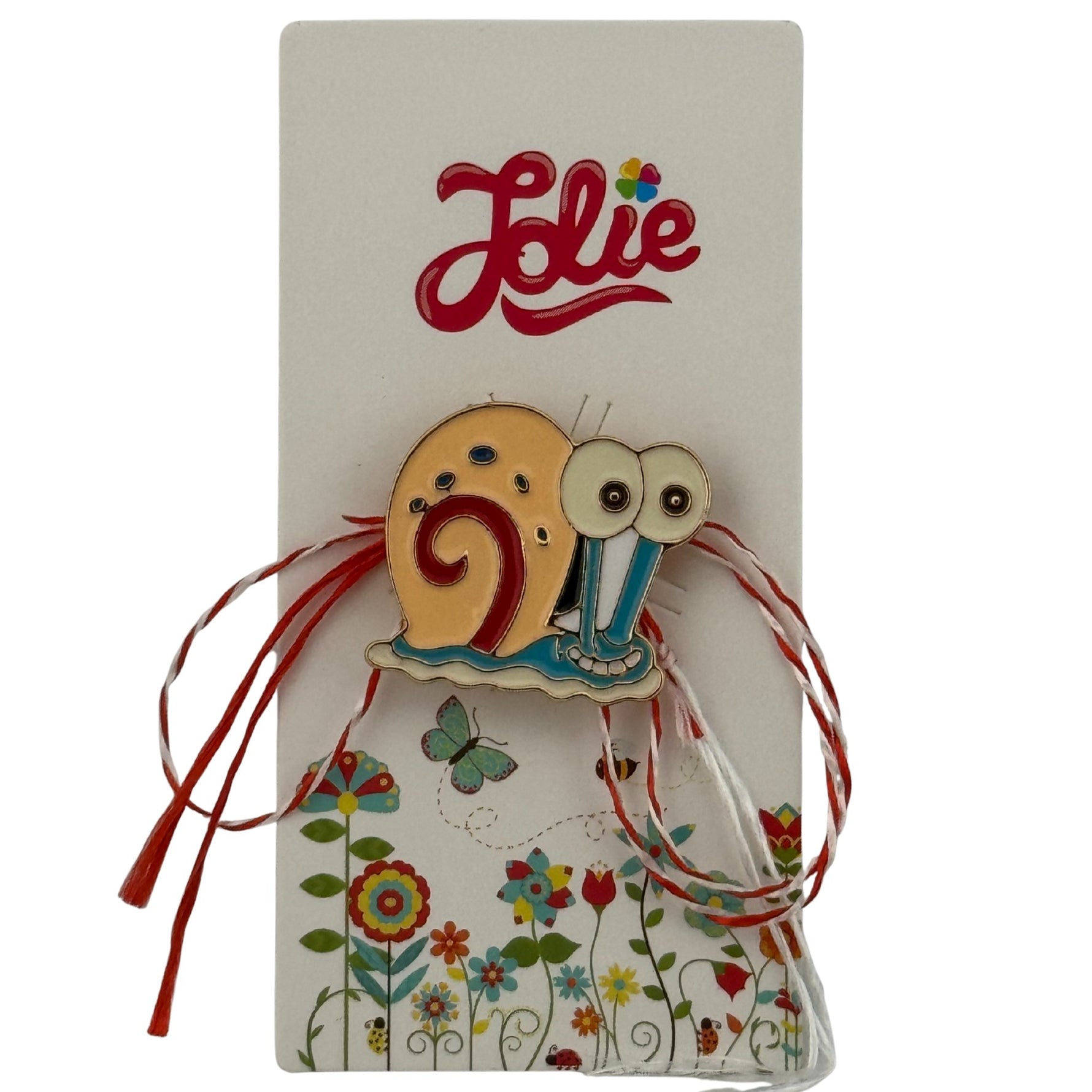 Martisor pentru copii, Jolie, Material Metal, Ambalaj Carton cu Design, Dimensiune Brosa Aproximativ 2x2 cm,