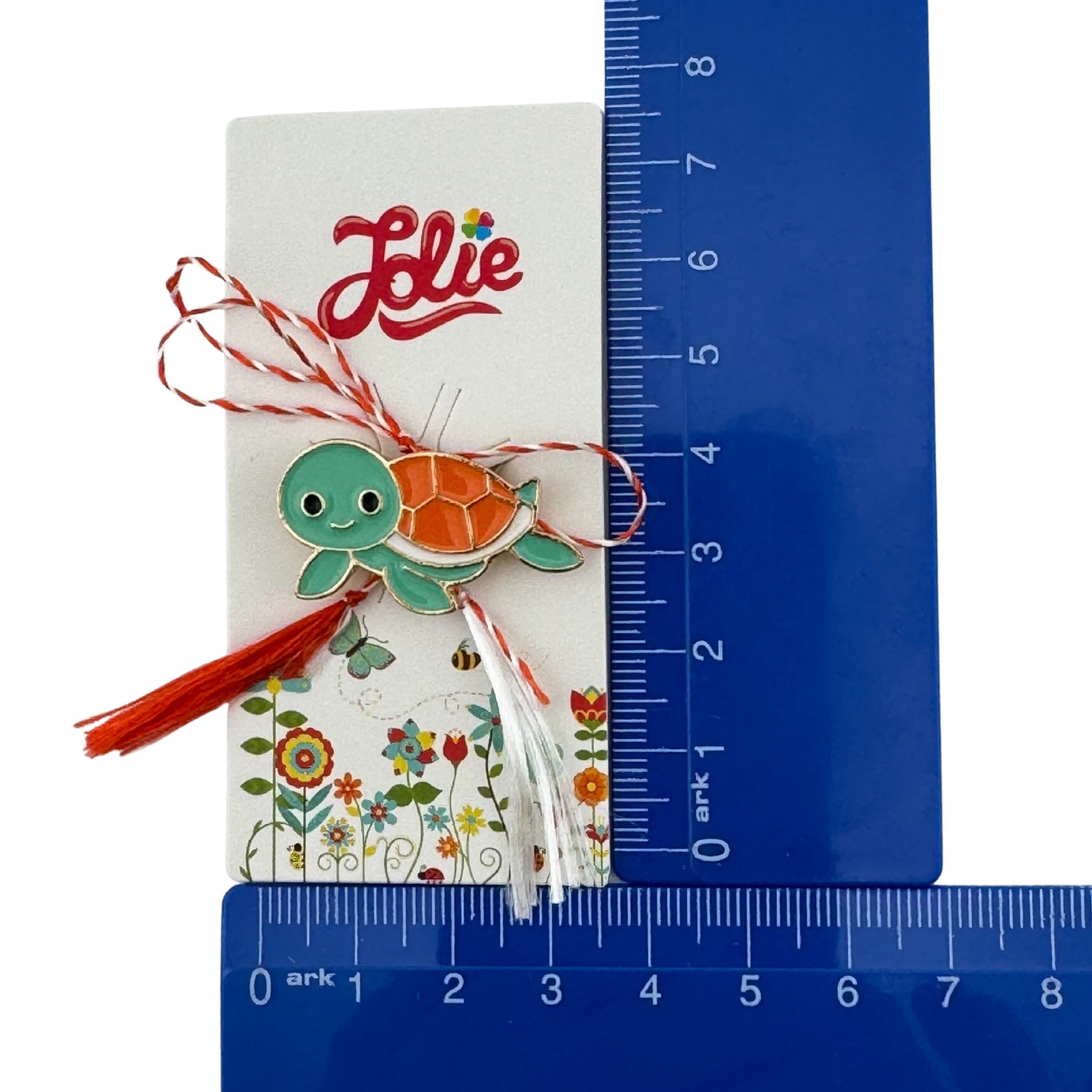 Martisor pentru copii, Jolie, Material Metal, Ambalaj Carton cu Design, Dimensiune Brosa Aproximativ 2x2 cm,