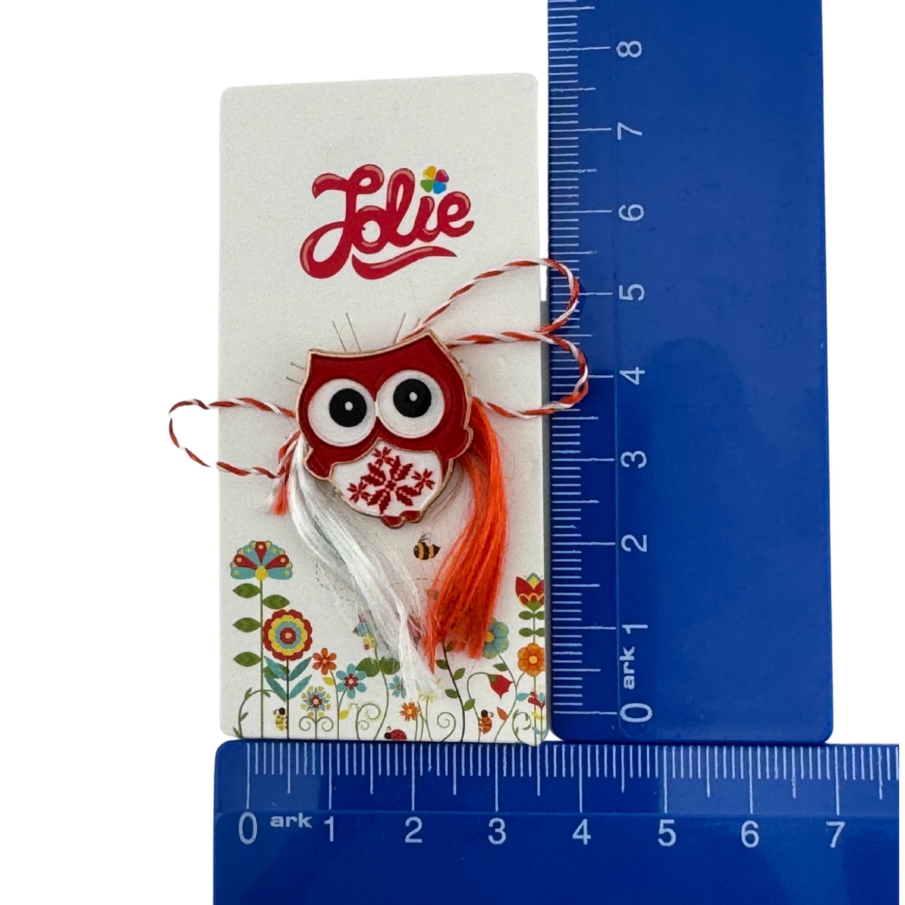 Martisor pentru copii, Jolie, Material Metal, Ambalaj Carton cu Design, Dimensiune Brosa Aproximativ 2x2 cm,
