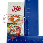 Martisor pentru copii, Jolie, Material Metal, Ambalaj Carton cu Design, Dimensiune Brosa Aproximativ 2x2 cm,