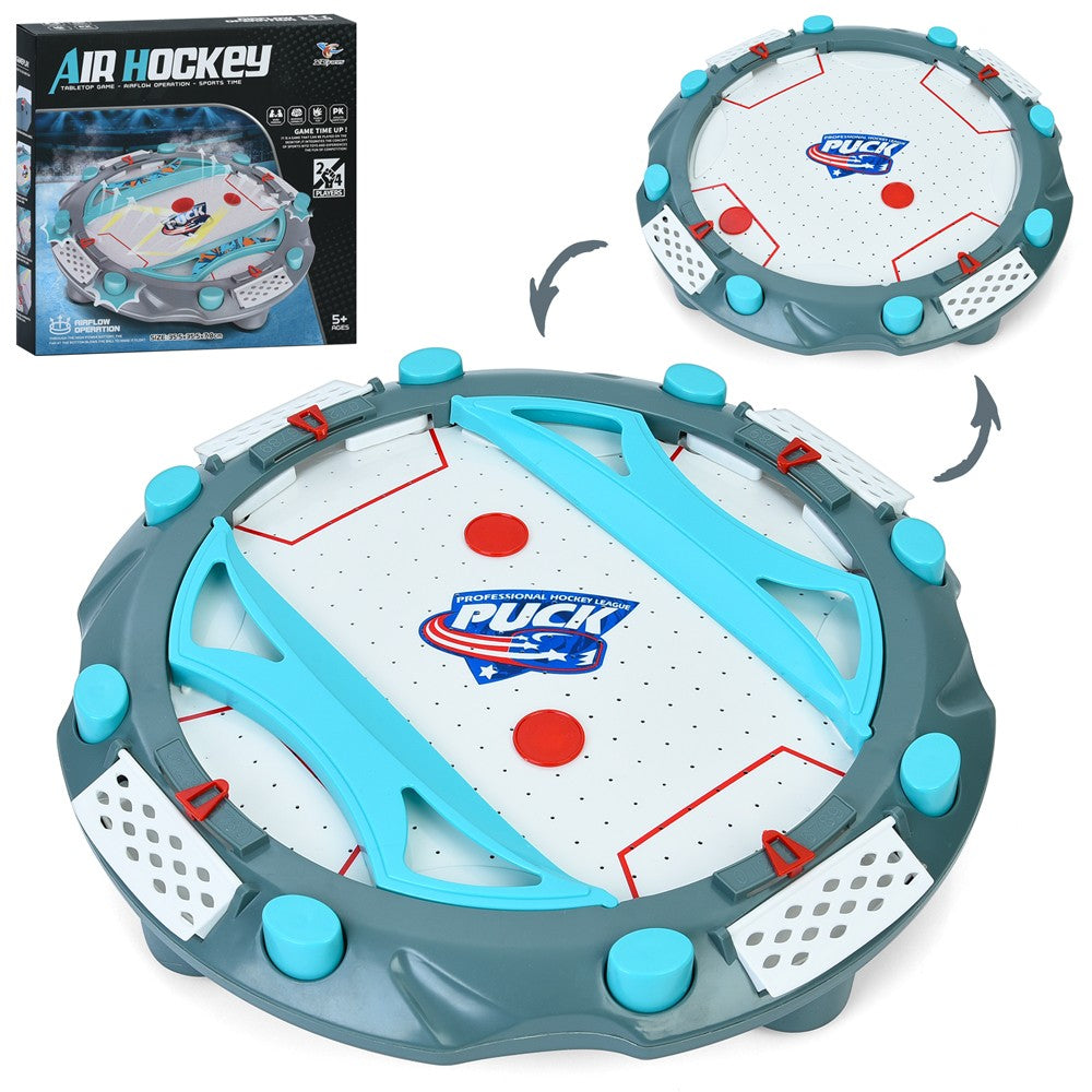 Masa Air Hockey, Flippy, cu Tabela de Scor, 2 Pucuri, Fara Picioare, din ABS, pentru Adulti/Copii +5 Ani, 35.5 x 7.8 x