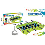 Masa de Fotbal cu Teren, Flippy, fara Picioare, 6 Manere, Tablou de Scor, 71.3 x 10 x 36 cm, din Lemn/Otel/Metal, Verde