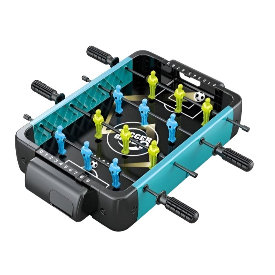 Masa de Fotbal cu Teren si 12 Jucatori Flippy, 4 Manere, 2 Mingi, cu Tablou Scor, din ABS, 36.5x22.5x6.6 cm, Design