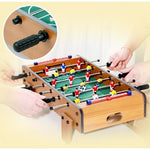 Masa de Fotbal cu Teren si 18 Jucatori Flippy, 6 Manere, cu Tablou pentru Scor, din Metal, Lemn si ABS, 69 x 36.5 x 23
