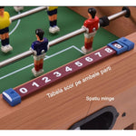 Masa de Fotbal cu Teren si 18 Jucatori Flippy, 6 Manere, cu Tablou pentru Scor, din Metal, Lemn si ABS, 69 x 36.5 x 23