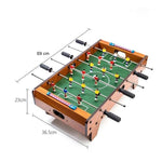 Masa de Fotbal cu Teren si 18 Jucatori Flippy, 6 Manere, cu Tablou pentru Scor, din Metal, Lemn si ABS, 69 x 36.5 x 23