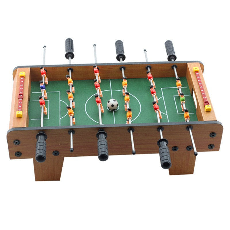 Masa de Fotbal cu Teren si 18 Jucatori Flippy, 6 Manere, cu Tablou pentru Scor, din Metal, Lemn si ABS, 69 x 36.5 x 23