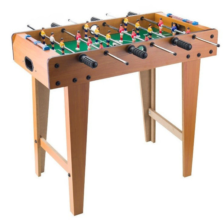 Masa de Fotbal cu Teren si 18 Jucatori Flippy, 6 Manere, cu Tablou pentru Scor, din Metal, Lemn si ABS, 69 x 36.5 x 61