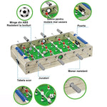 Masa de Fotbal cu Teren si 18 Jucatori Flippy, 6 Manere, cu Tablou pentru Scor, din Metal, Lemn si ABS, 81 x 43 x 78