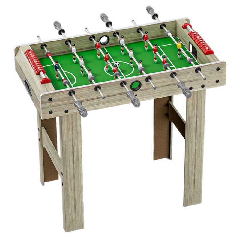 Masa de Fotbal cu Teren si 18 Jucatori Flippy, 6 Manere, cu Tablou pentru Scor, din Metal, Lemn si ABS, 81 x 43 x 78