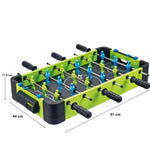 Masa de fotbal cu teren si 18 jucatori Flippy, 6 manere, cu Tablou Scor, din Metal si ABS, 51 x 44 x 17.5 cm, Design