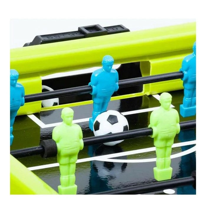 Masa de fotbal cu teren si 18 jucatori Flippy, 6 manere, cu Tablou Scor, din Metal si ABS, 51 x 44 x 17.5 cm, Design