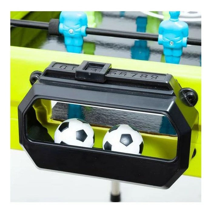 Masa de fotbal cu teren si 18 jucatori Flippy, 6 manere, cu Tablou Scor, din Metal si ABS, 70 x 59 x 64 cm, Design