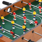 Masa de fotbal cu teren si 18 jucatori Flippy, cu tablou pentru scor, din metal, lemn si ABS, 50 x 25 x 15.5 cm, pentru