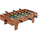 Masa de fotbal cu teren si 18 jucatori Flippy, cu tablou pentru scor, din metal, lemn si ABS, 50 x 25 x 15.5 cm, pentru
