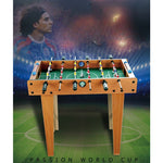Masa de fotbal cu teren si 18 jucatori Flippy, cu tablou pentru scor, din metal, lemn si ABS, cu Picioare, 69 x 34 x 65