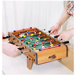 Masa de fotbal cu teren si 18 jucatori Flippy, cu tablou pentru scor, din metal, lemn si ABS, cu Picioare, 69 x 34 x 65