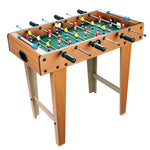 Masa de fotbal cu teren si 18 jucatori Flippy, cu tablou pentru scor, din metal, lemn si ABS, cu Picioare, 69 x 34 x 65