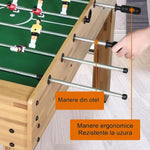 Masa de Fotbal cu Teren si 21 Jucatori Flippy, 8 Manere, cu Tablou pentru Scor, din Metal, Lemn si ABS, 120 x 61.5 x 81