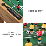 Masa de Fotbal cu Teren si 21 Jucatori Flippy, 8 Manere, cu Tablou pentru Scor, din Metal, Lemn si ABS, 120 x 61.5 x 81