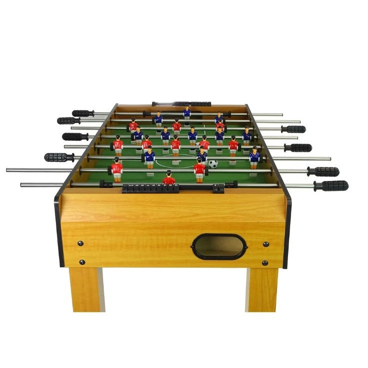 Masa de Fotbal cu Teren si 21 Jucatori Flippy, 8 Manere, cu Tablou pentru Scor, din Metal, Lemn si ABS, 120 x 61.5 x 81