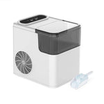 Masina de Facut Gheata, Flippy, din ABS, 12 kg/24h, Capacitate 500 g, 2 Marimi, Portabil, 39 x 23 x 28 cm, Automata, Alb