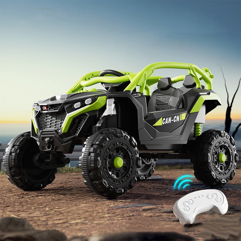 Masina Electrica pentru Copii, Flippy, Tip Buggy/UTV Off-Road Dual Drive, Conectare Bluetooth, Telecomanda, Lumina