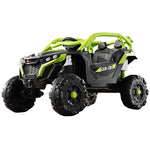 Masina Electrica pentru Copii, Flippy, Tip Buggy/UTV Off-Road Dual Drive, Conectare Bluetooth, Telecomanda, Lumina