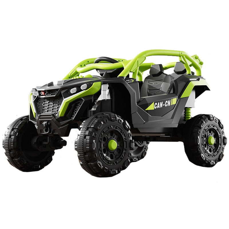 Masina Electrica pentru Copii, Flippy, Tip Buggy/UTV Off-Road Dual Drive, Conectare Bluetooth, Telecomanda, Lumina