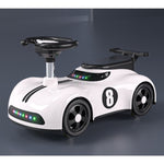 Masina pentru Copii, Flippy, 1-3 ani, Impingere, Bluetooth, Muzica, din ABS, 4 Roti, Inaltime Sezut 22 cm, Alb