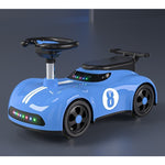 Masina pentru Copii, Flippy, 1-3 ani, Impingere, Bluetooth, Muzica, din ABS, 4 Roti, Inaltime Sezut 22 cm, Albastru