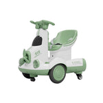 Masinuta Electrica, Flippy, pe 4 Roti, cu Telecomanda, Lumini Led si Muzica, +2 ani, Inaltime Reglabila, Verde