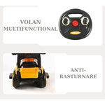 Masinuta Electrica Flippy, Tip Excavator, Brat Electric cu Maneta de Control, Spatar si Bare Laterale, Sistem Muzica si