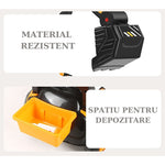 Masinuta Electrica Flippy, Tip Excavator, Brat Electric cu Maneta de Control, Spatar si Bare Laterale, Sistem Muzica si