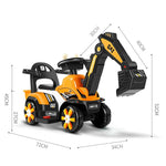 Masinuta Electrica Flippy, Tip Excavator, Brat Electric cu Maneta de Control, Spatar si Bare Laterale, Sistem Muzica si