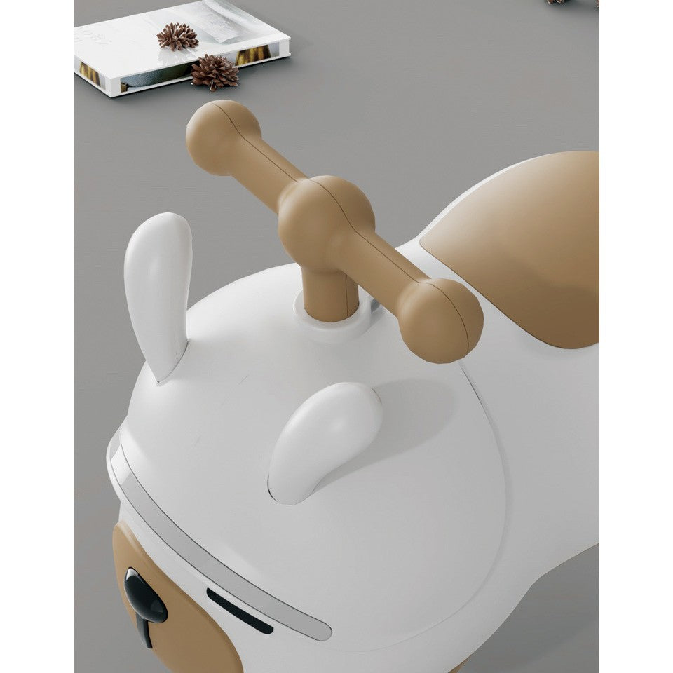 Masinuta Ride-On Flippy, Sistem Anti-Rasturnare, Sistem de Lumini si Sunet, Bluetooth, 1-3 Ani, Model Catel, 43 x 33 x