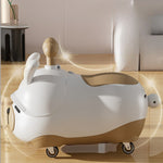 Masinuta Ride-On Flippy, Sistem Anti-Rasturnare, Sistem de Lumini si Sunet, Bluetooth, 1-3 Ani, Model Catel, 43 x 33 x