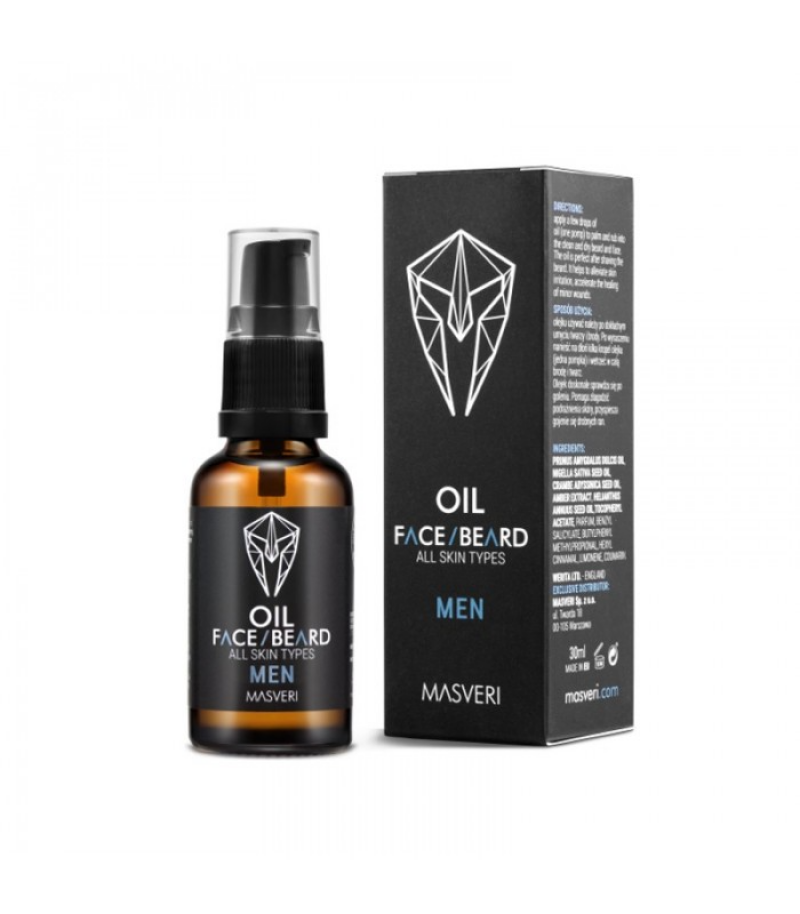 Masveri, Masveri, Ulei pentru barbă, Fără parabeni, Pentru hidratare, 30 ml - Olmarkt