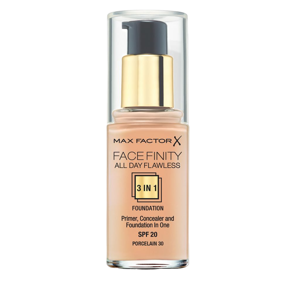 Max Factor, Face Finity All Day Flawless, Fond de ten cremos, 30, Porțelan, 30 g - Olmarkt
